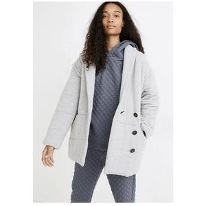 Madewell Sweatshirt Puffer Coat, small